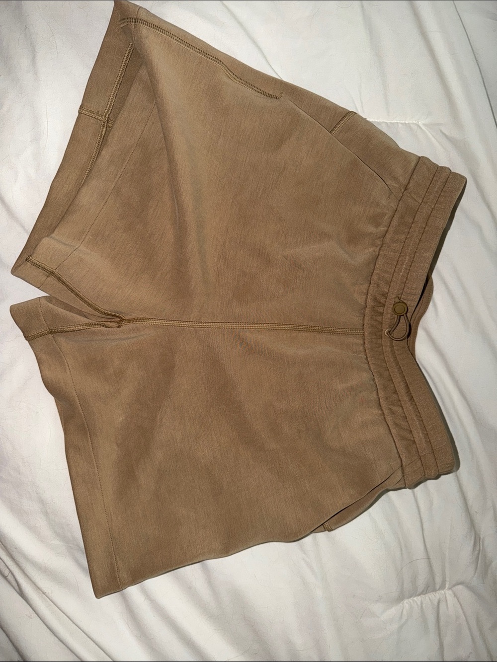 Lululemon Women's Casual Sculpted Waist Tan Shorts